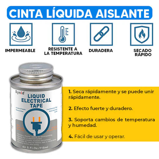 🤩Cinta Líquida Aislante ¡Lleva 2 frascos al precio de 1!🧰