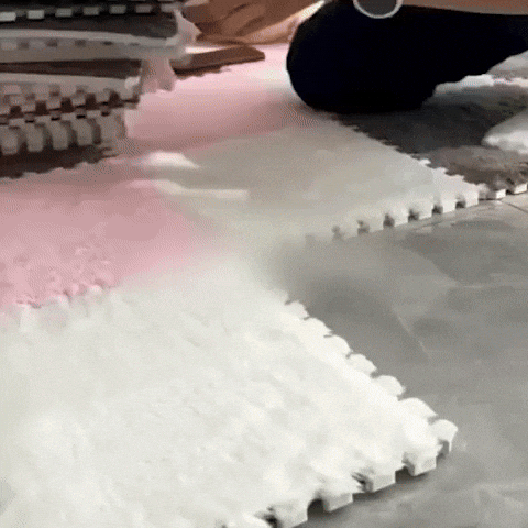 ALFOMBRA ROMPECABEZAS DE FELPA 🤩😱 ¡Cada paquete trae 24 piezas!