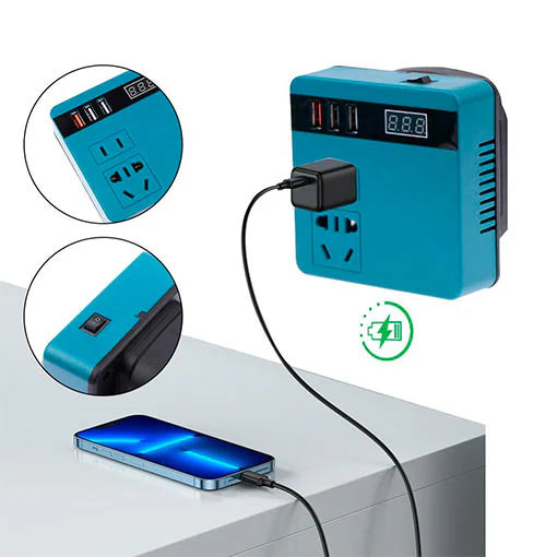 CONVERTIDOR DE BATERÍA 🤩⚡ ¡Convierte y potencia la energía de tus dispositivos!