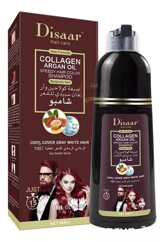 🧴Shampoo cubre canas ¡Cambia el color en poco tiempo!🧓