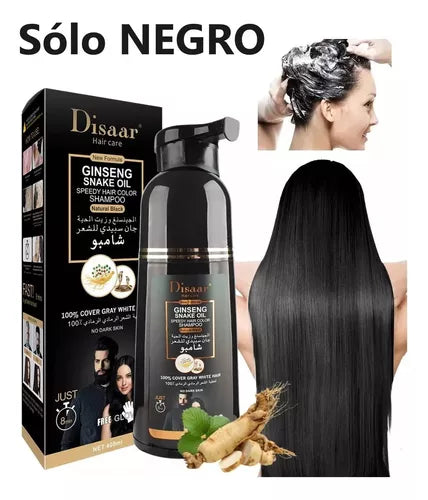 🧴Shampoo cubre canas ¡Cambia el color en poco tiempo!🧓