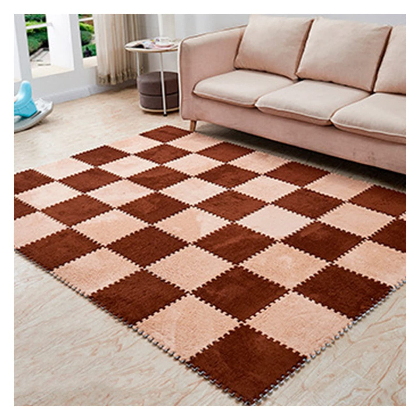 ALFOMBRA ROMPECABEZAS DE FELPA 🤩😱 ¡Cada paquete trae 24 piezas!