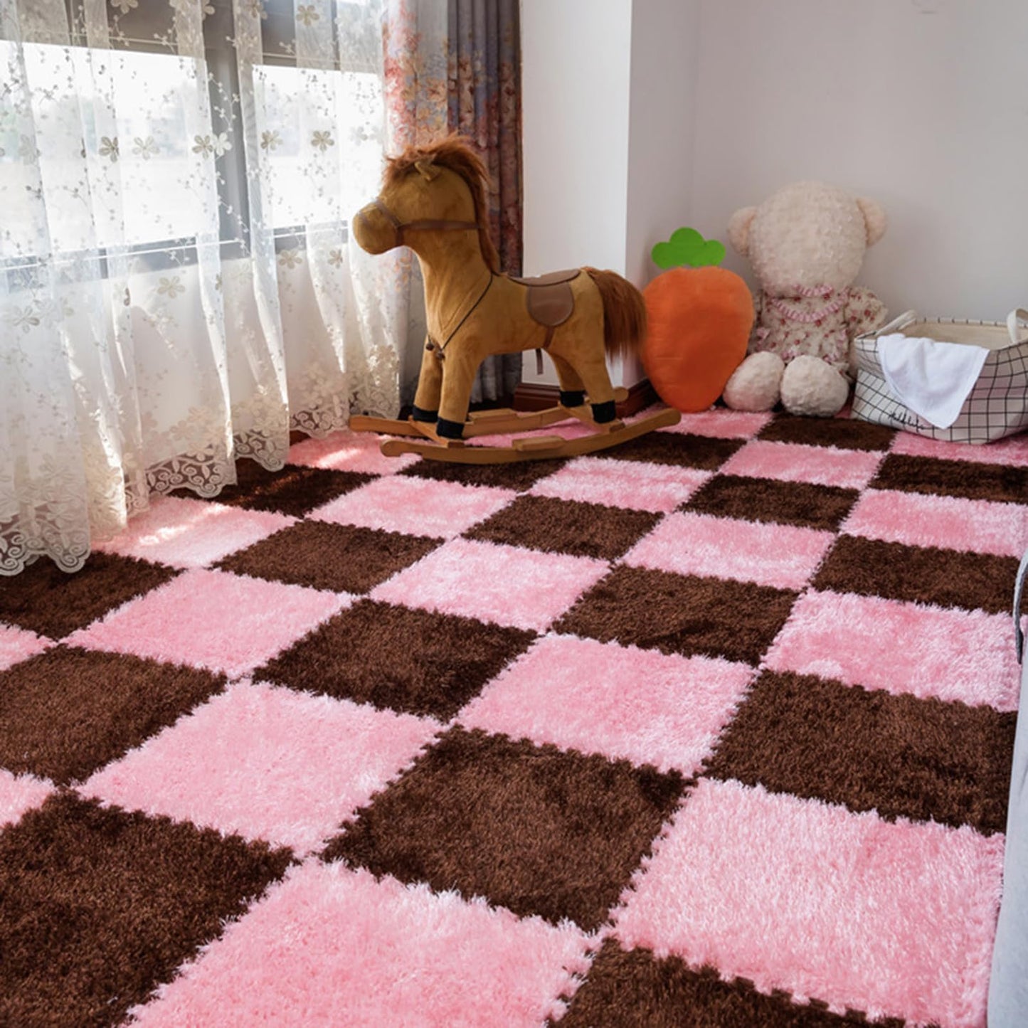 ALFOMBRA ROMPECABEZAS DE FELPA 🤩😱 ¡Cada paquete trae 24 piezas!
