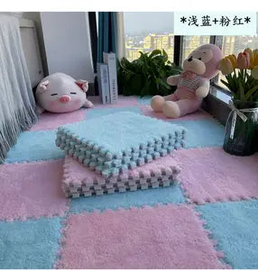 ALFOMBRA ROMPECABEZAS DE FELPA 🤩😱 ¡Cada paquete trae 24 piezas!