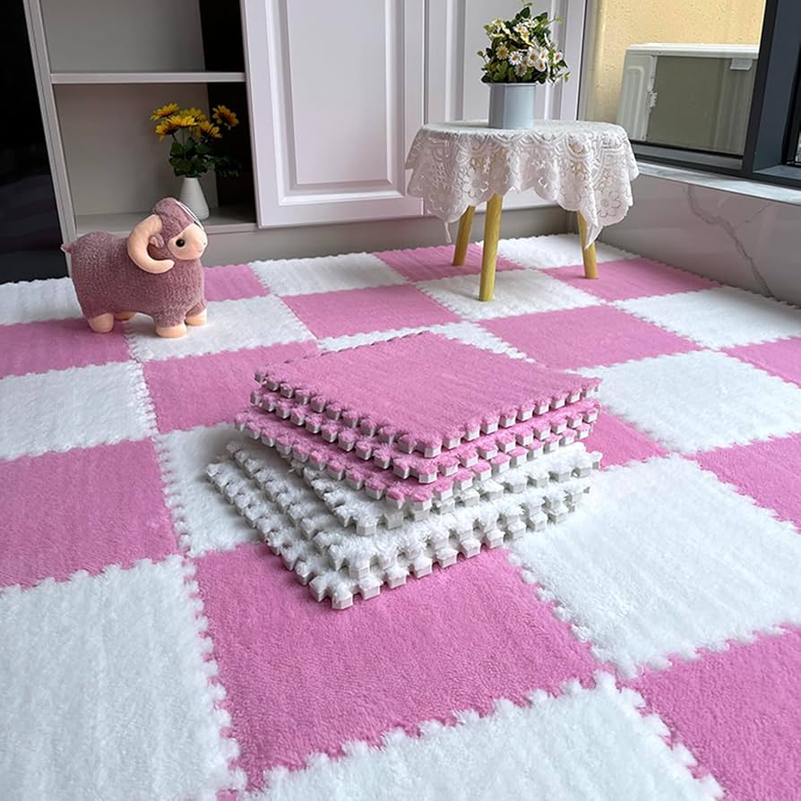ALFOMBRA ROMPECABEZAS DE FELPA 🤩😱 ¡Cada paquete trae 24 piezas!