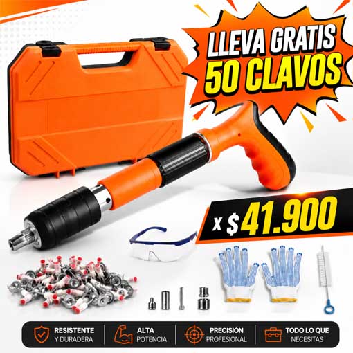 MINI PERCUTOR DE CLAVOS + 50 CLAVOS GRATIS!🎁